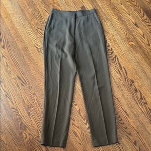 Z Dkny Women’s Green Straight Leg Pants Zipper/Clasp